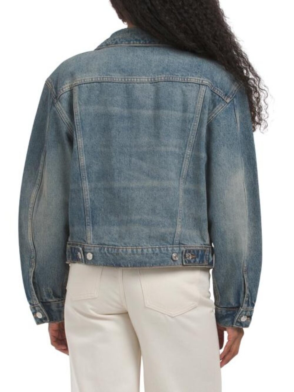 EB DENIM Lia Varsity Trucker Jacket - Picture 2 of 3